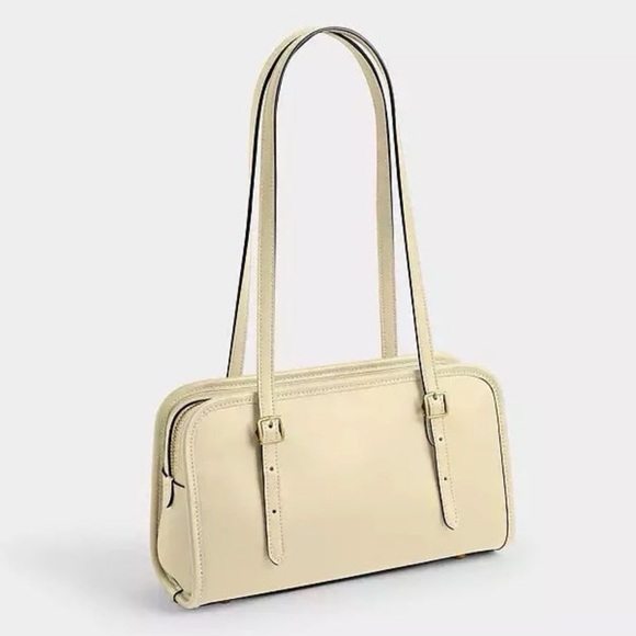 Coach Swing Zip Bag Full Size in Brass/Moonlight Glovetanned Leather NWT - Picture 10 of 16